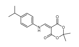 5-(((4-isopropylphenyl)amino)methylene)-2,2-dimethyl-1,3-dioxane-4,6-dione Structure