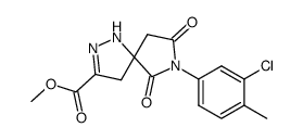 methyl 7-(3-chloro-4-methylphenyl)-6,8-dioxo-1,2,7-triazaspiro[4.4]non-2-ene-3-carboxylate Structure
