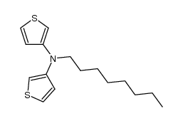 N-octyl-N-(3'-thienyl)-3-amino-thiophene Structure