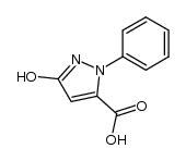 3-羟基-1-苯基-1H-吡唑-5-羧酸结构式