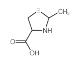2-甲基-噻唑烷-4-羧酸结构式