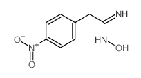 Benzeneethanimidamide,N-hydroxy-4-nitro- Structure