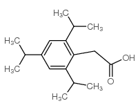 2,4,6-三异丙基苯乙酸结构式