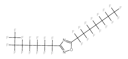 1,2,4-Oxadiazole,3,5-bis(1,1,2,2,3,3,4,4,5,5,6,6,7,7,7-pentadecafluoroheptyl)-结构式