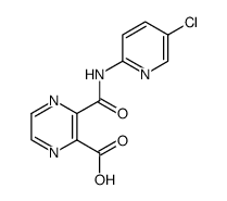 3-(5-chloro-pyridin-2-ylcarbamoyl)-pyrazine-2-carboxylic acid结构式