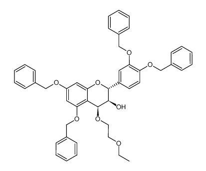 (2R,3R,4S)-3-hydroxy-5,7,3',4'-tetrabenzyloxy-4-(2''-ethoxyethoxy)flavan Structure