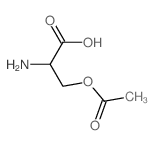 Serine, acetate (ester)(9CI)结构式