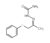 (1-phenylsulfanylpropan-2-ylideneamino)urea结构式
