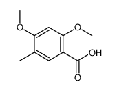 2,4-二甲氧基-5-甲基苯甲酸结构式