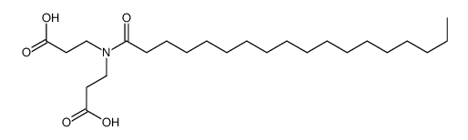 N-(2-carboxyethyl)-N-(1-oxooctadecyl)-beta-alanine structure