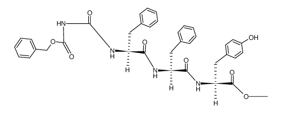 Z-Gly-Phe-Phe-Tyr-OMe Structure