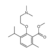3-[2-(Dimethylamino)ethoxy]-p-cymene-2-carboxylic acid methyl ester结构式