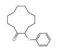 2-phenylsulfanylcyclododecan-1-one结构式