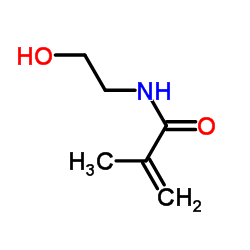 N-(2-Hydroxyethyl)-2-methylacrylamide structure