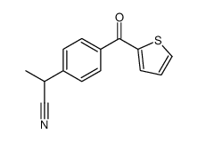 2-[4-(thiophene-2-carbonyl)phenyl]propanenitrile结构式