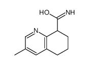3-methyl-5,6,7,8-tetrahydroquinoline-8-carboxamide结构式