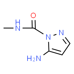 1H-Pyrazole-1-carboxamide,5-amino-N-methyl-(9CI)结构式
