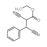 Benzenepropanoic acid, a,b-dicyano-, ethyl ester Structure
