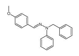 N-benzyl-N-[(E)-(4-methoxyphenyl)methylideneamino]aniline Structure