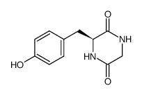 环(酪氨酸-甘氨酸)二肽结构式