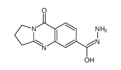 Pyrrolo[2,1-b]quinazoline-6-carboxylic acid, 1,2,3,9-tetrahydro-9-oxo-, hydrazide (9CI) Structure