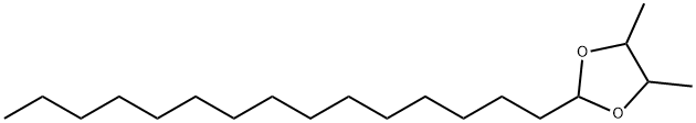 4,5-Dimethyl-2-pentadecyl-1,3-dioxolane Structure