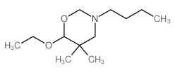 2H-1,3-Oxazine,3-butyl-6-ethoxytetrahydro-5,5-dimethyl- Structure