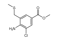 methyl 4-amino-3-chloro-5-methylthiomethylbenzoate Structure