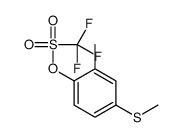 (2-methyl-4-methylsulfanylphenyl) trifluoromethanesulfonate Structure