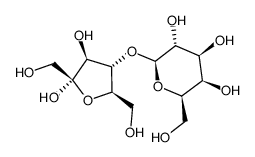 4-O-BETA-D-GALACTOPYRANOSYL-ALPHA-D-FRUCTOSE结构式