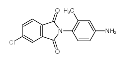 N-(4-氨基-2-甲基苯基)-4-氯邻苯二甲酰亚胺结构式