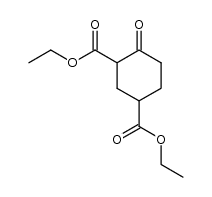 Diethyl cyclohexanone-2,4-dicarboxylic ester结构式