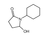 1-cyclohexyl-5-hydroxypyrrolidin-2-one结构式
