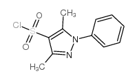 3,5-二甲基-1-苯基-1H-吡唑-4-磺酰氯结构式