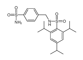 2,4,6-tri(propan-2-yl)-N-[(4-sulfamoylphenyl)methyl]benzenesulfonamide结构式