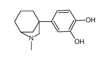 4-(7-methyl-7-azabicyclo[3.2.1]octan-5-yl)benzene-1,2-diol结构式