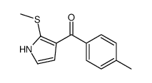(4-methylphenyl)-(2-methylsulfanyl-1H-pyrrol-3-yl)methanone结构式