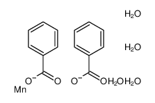 manganese,dibenzoate,tetrahydrate Structure