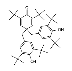 2,6-di-tert-butyl-4,4-bis(3,5-di-tert-butyl-4-hydroxybenzyl)cyclohexa-2,5-dien-1-one Structure
