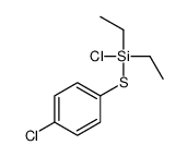 chloro-(4-chlorophenyl)sulfanyl-diethylsilane结构式