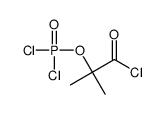 2-dichlorophosphoryloxy-2-methylpropanoyl chloride Structure