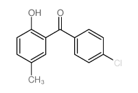 (4-chlorophenyl)-(2-hydroxy-5-methyl-phenyl)methanone结构式