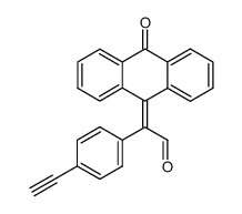 (4-Ethynyl-phenyl)-(10-oxo-10H-anthracen-9-ylidene)-acetaldehyde结构式