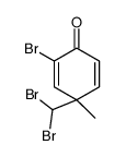 2-bromo-4-(dibromomethyl)-4-methylcyclohexa-2,5-dien-1-one结构式