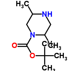 tert-butyl 2,5-dimethylpiperazine-1-carboxylate Structure