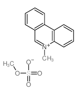 Phenanthridinium, 5-methyl-, methyl sulfate Structure