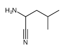 2-Amino-4-methylpentanenitrile结构式