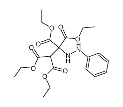tetraethyl 1-(2-phenylhydrazinyl)ethane-1,1,2,2-tetracarboxylate结构式