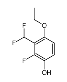 Phenol, 3-(difluoromethyl)-4-ethoxy-2-fluoro- (9CI)结构式