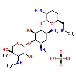 硫酸小诺霉素结构式